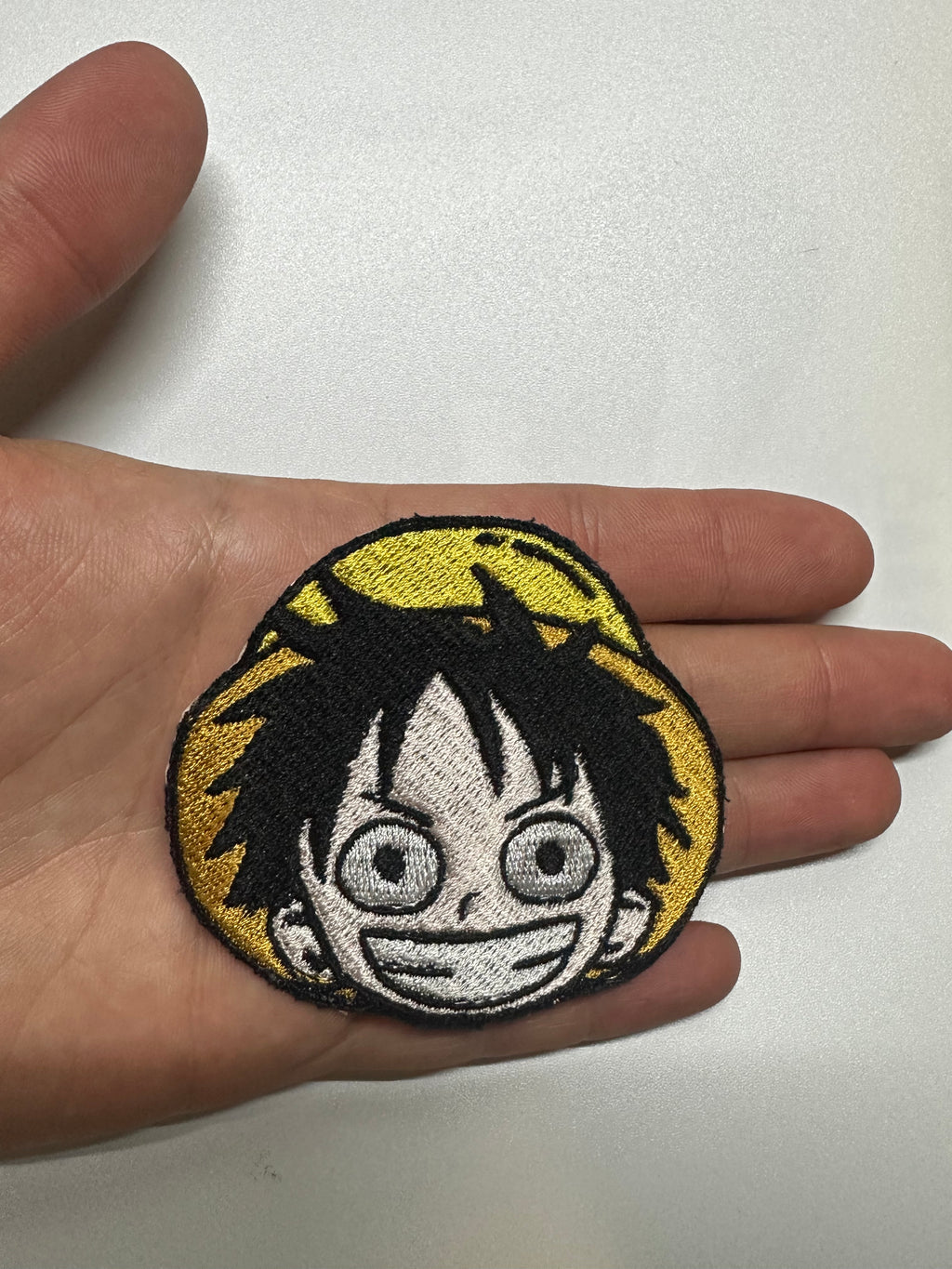 One Piece Monkey D. Luffy Embroidered Patch – Anime Straw Hat Iron-On Sew-On Patch