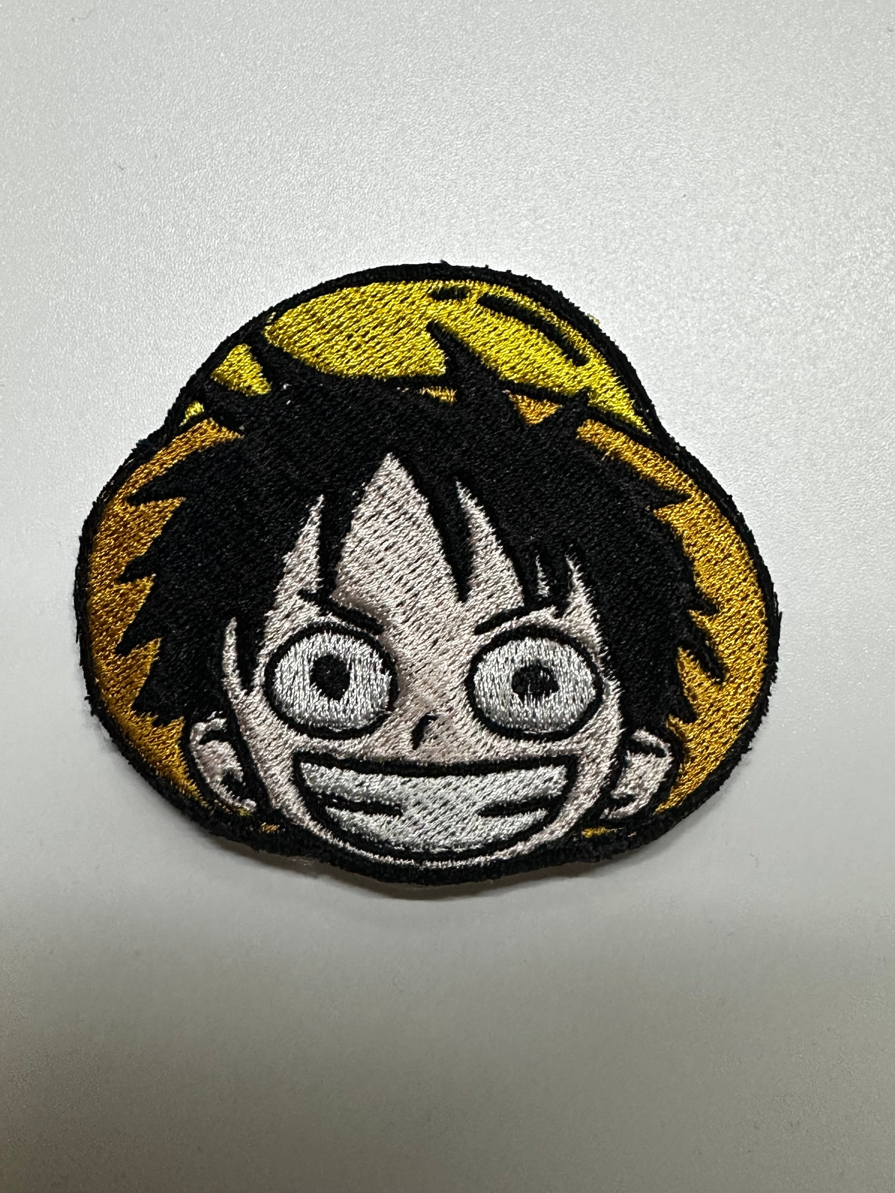 One Piece Monkey D. Luffy Embroidered Patch – Anime Straw Hat Iron-On Sew-On Patch