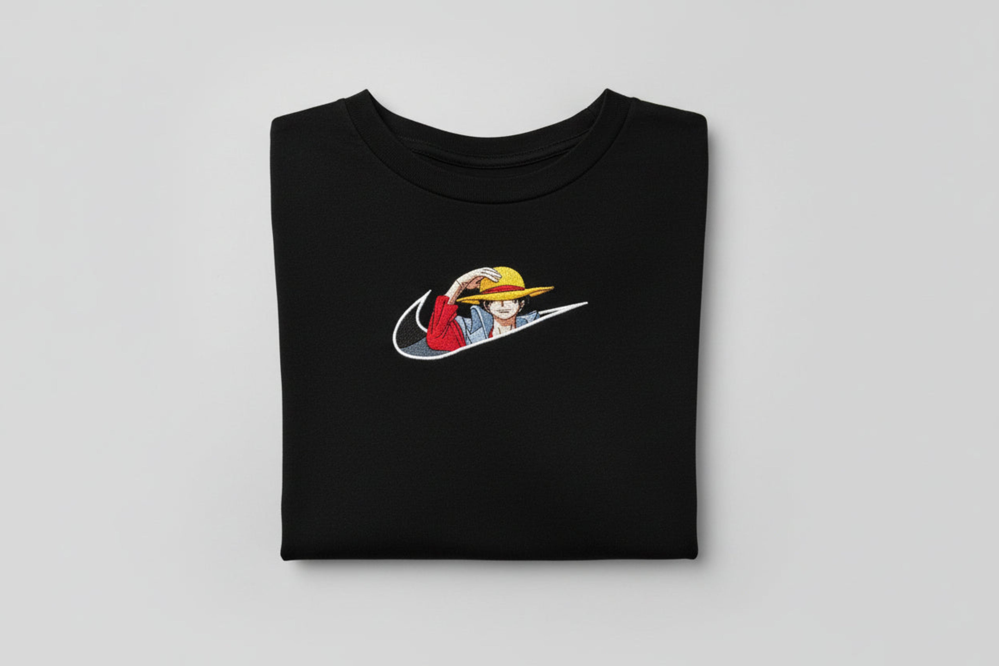 Monkey D.Luffy Embroidered Hoodie – One Piece Anime Streetwear Hoodie