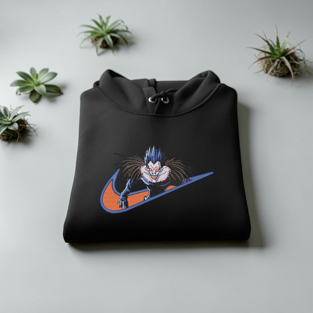 Ryuk Embroidered Hoodie – Dead Note Anime Streetwear Hoodie