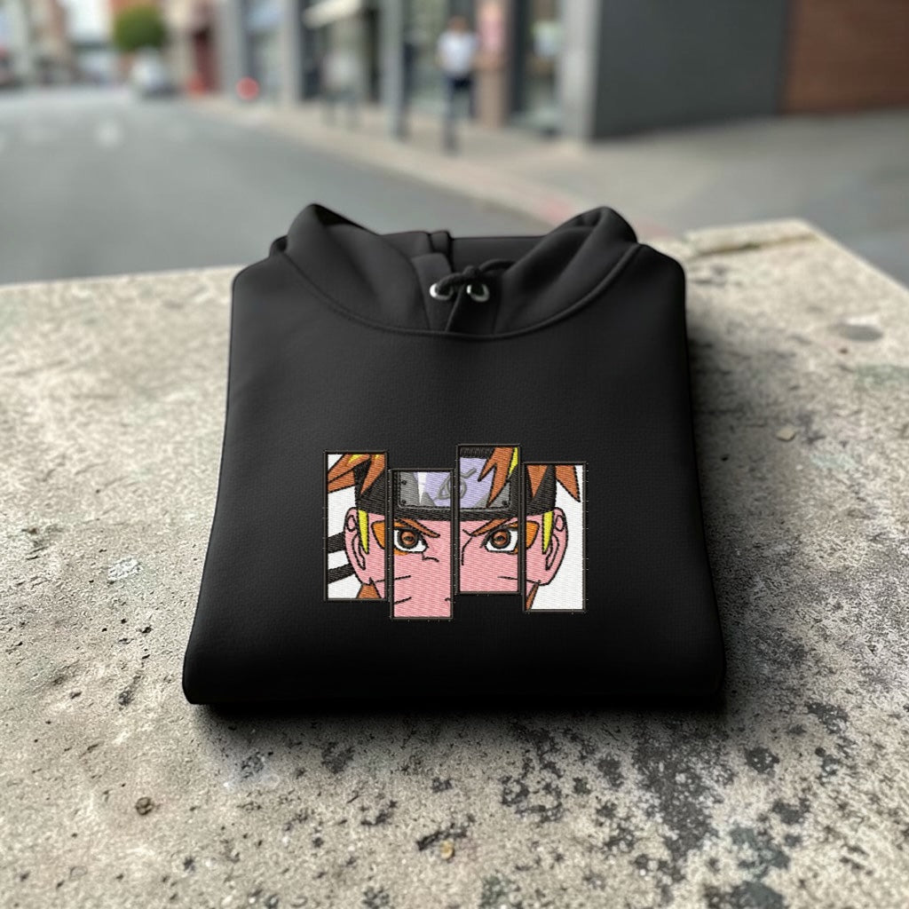 Naruto Uzumaki Embroidered Hoodie – Naruto Anime Streetwear Hoodie