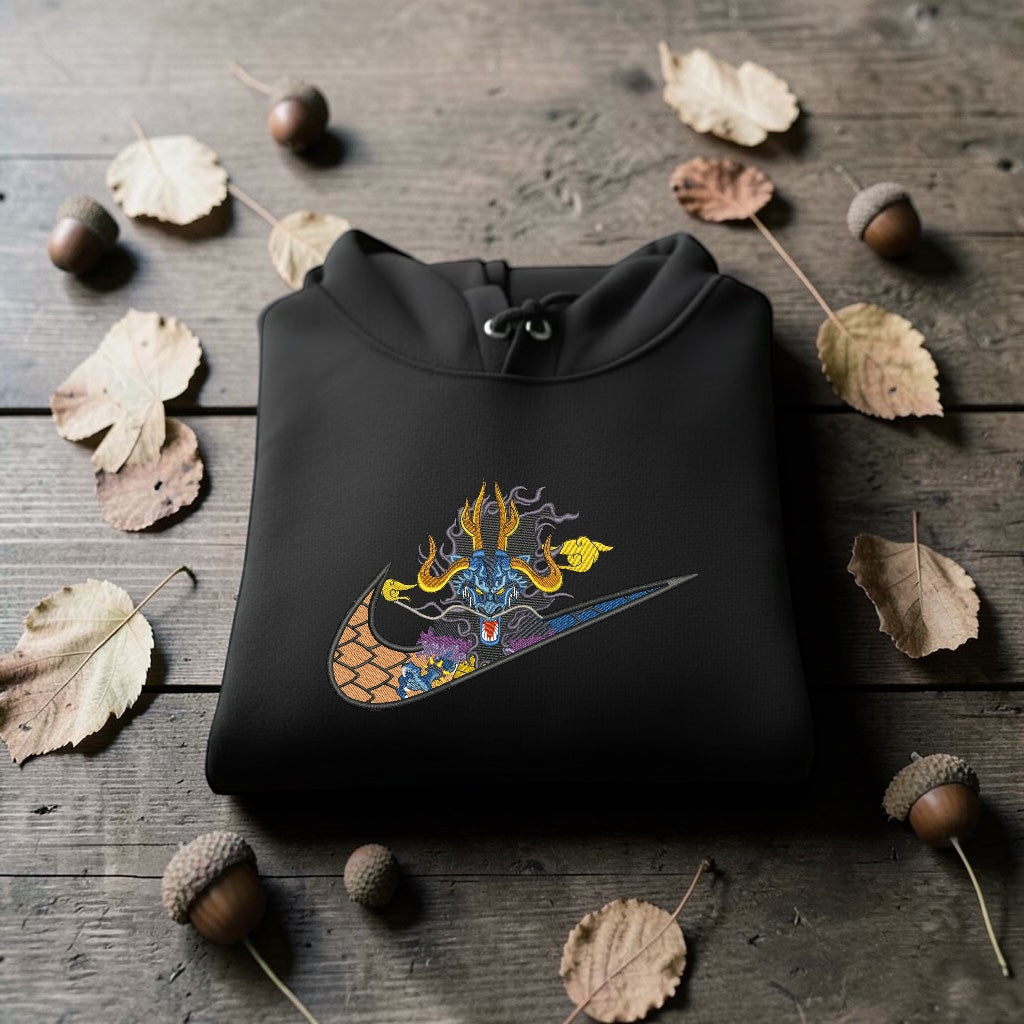 Kaido Embroidered Hoodie – One Piece Anime Streetwear Hoodie