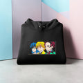 Iconic trio Embroidered Hoodie – Demon Slayer Anime Streetwear Hoodie