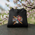 «Red Hawk Embroidered Hoodie – One Piece Anime Streetwear Hoodie