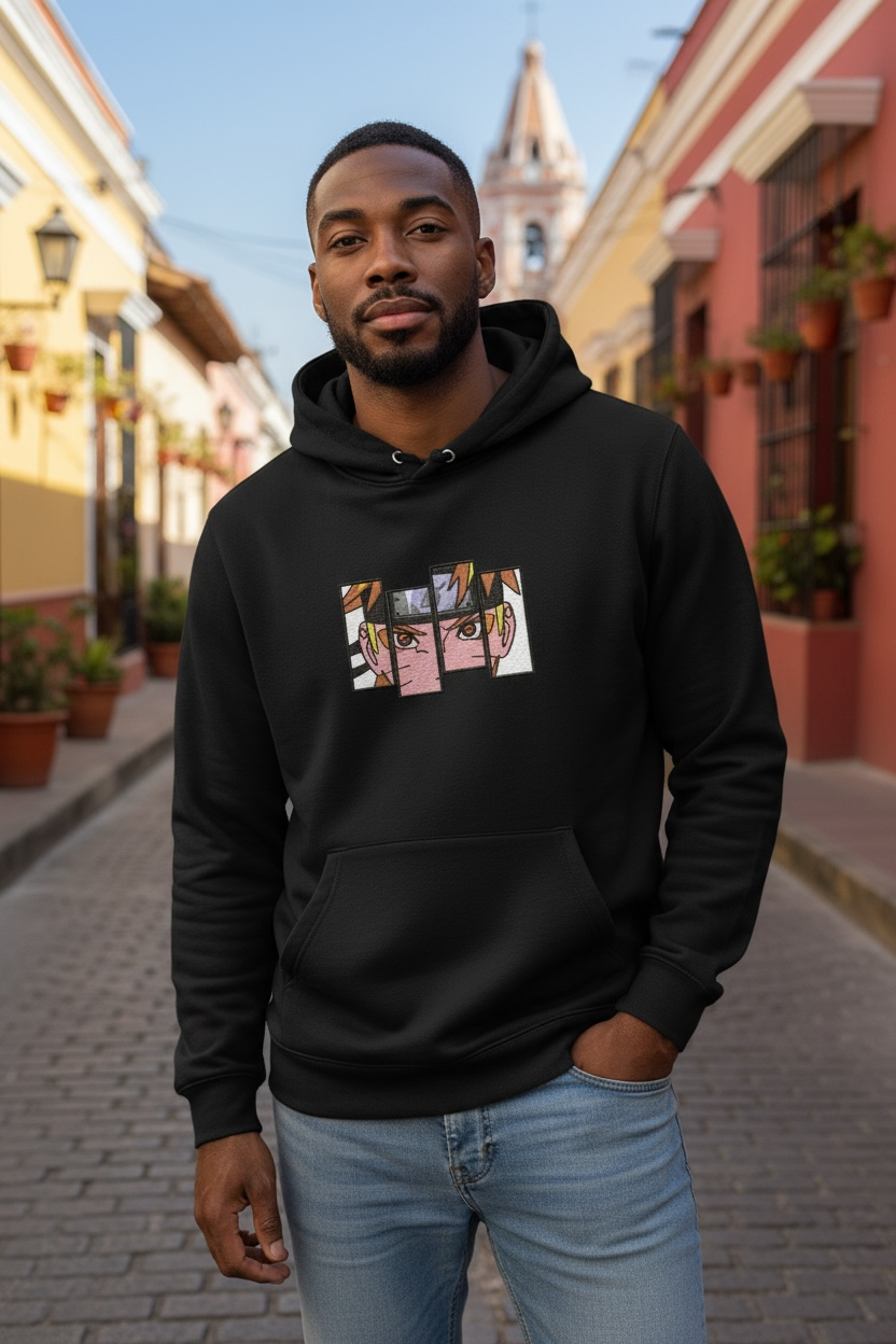 Naruto Uzumaki Embroidered Hoodie – Naruto Anime Streetwear Hoodie