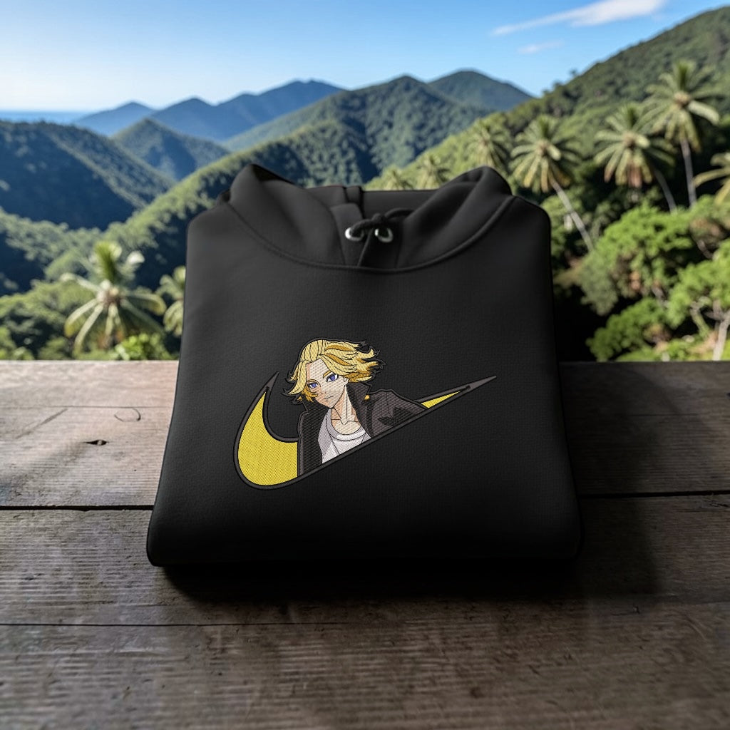 Mikey Embroidered Hoodie – Tokyo Revengers Anime Streetwear Hoodie